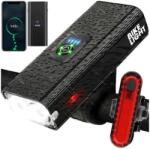 Retoo Extra Erős fényű 2 db LED-es vízálló kerékpár első és hátsó lámpa, USB-s, RT (S102)
