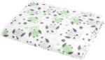  Akuku többször használható pelenkázó alátét - Szürke/menta bagoly (55 x 70 cm)