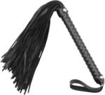 LateToBed - textúrált ostor - fekete (48cm) - shop