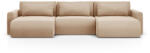 Cosmopolitan Design Coltar extensibil Belfast in forma de U si tapiterie din catifea (COS_UF_121_F1_BELFAST2) Canapea