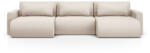 Cosmopolitan Design Coltar extensibil Belfast in forma de U si tapiterie din tesatura structurala (COS_UF_106_F1_BELFAST1) Canapea