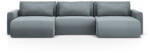 Cosmopolitan Design Coltar extensibil Belfast in forma de U si tapiterie din catifea (COS_UF_121_F1_BELFAST4) Canapea