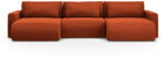 Cosmopolitan Design Coltar extensibil Belfast in forma de U si tapiterie din catifea (COS_UF_121_F1_BELFAST3) Canapea