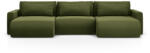 Cosmopolitan Design Coltar extensibil Belfast in forma de U si tapiterie din catifea (COS_UF_121_F1_BELFAST5) Canapea