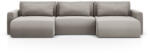 Cosmopolitan Design Coltar extensibil Belfast in forma de U si tapiterie din catifea (COS_UF_121_F1_BELFAST7) Canapea