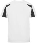 Just Cool Gyerek sportpóló Contrast Cool T - Fehér / fekete | 7-8 éves (JC003J-1000077932)