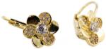 Ékszershop Köves arany virágos fülbevaló (1315911)