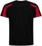 Just Cool Tricou sport copii Contrast Cool T - Neagră / roșie | 9-11 ani (JC003J-1000077973)
