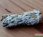  Fehér Zsálya és Yerba Santa füstölőköteg (10 cm)