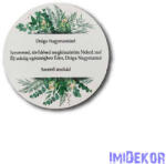  Esküvői 9, 5cm kör - Drága Nagymamám - Szerető Unokád