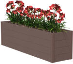 Wpcmagasagyas WPC Magaságyás sötétbarna 96x48x62 cm