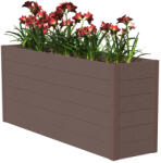 Wpcmagasagyas WPC Magaságyás sötétbarna 120x48x94 cm