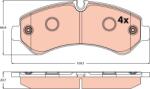 TRW Set placute frana TRW GDB2528 (GDB2528)
