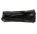 TOPEX Kábelkötegelő, gyorskötöző, 4.8mmx300mm, fekete, 75db (44E980) - szerszamparadicsom