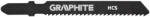 GRAPHITE Dekopírfűrészlap, T-befogó, CV, 12TPI, 50/75mm, fa-műanyag-rétegelt lemez, 2db (57H765)