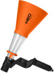NEO TOOLS Tölcsér 125mm, univerzális rögzítőkonzollal, vegyszerálló (10-808)