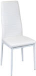 Leziter Scaun de masă Tino NOVA, piele textilă albă + metal - alb (MDC-001-White)