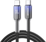 JOYROOM S-A42 Crystal-Clear Series Type-C - Lightning kábel 30W 120cm - fekete