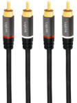 LogiLink Cablu audio Logilink CA1202 2x RCA Male - 2x RCA Male, 1 m, Negru (CA1202)