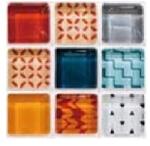 Original Deals dekoratív fali vagy csempe matrica készlet, 19 db, 10 x 10 cm, 0.19 m2, univerzális alkalmazással (22AGL0907)