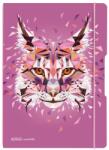 Herlitz My. Book Flex A4 2X40 jegyzetfüzet, 80 g/m2 papír, velin, Wild Animals Lynx motívum (9493980)
