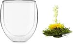 Feelino Ice, pohár, 320 ml, duplafalú boroszilikát üveg, teavirággal (IVGVN84TL0) (IVGVN84TL0)