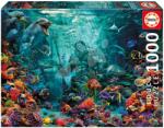 Educa Puzzle Poseidon Coral Reef Educa 1000 piese și lipici Fix de la 11 ani (EDU20174) Puzzle