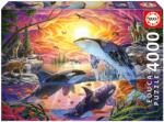 Educa Puzzle Orcas and Wolves Living Educa 4000 piese (EDU20259) Puzzle
