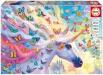 Educa Puzzle Rainbow Unicorn Educa 500 piese și lipici Fix de la 11 ani (EDU20254) Puzzle