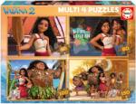 Educa Puzzle Multi 4 Moana Educa 50-80-100-150 piese de la 5 ani (EDU20104) Puzzle