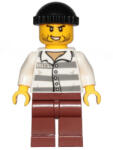 LEGO® Minifigurák City Police - rab, csíkis ruhában és vöröses barna nadrágban cty1156 (cty1156)