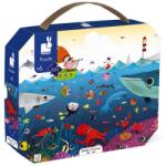 Janod Puzzle în valiză Lumea sub apă 100 buc (J02617) Puzzle