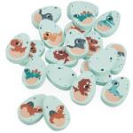 Janod Pexeso dinosaure din lemn 20 buc Dino (J05826)