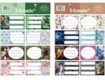 Tip-Top T-Creativ: Girls füzetcímke - 2 x 8 db