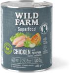  Wild Farm WILD FARM Superfood Chicken (Csirke tökkel, almával és fűszernövényekkel) 800g Gabonamentes Kutyaeledel