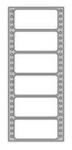 APLI Etichete de tabulare 88, 9x48, 7mm APLI 1 rând