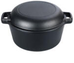 Newalor 2 az 1-ben öntöttvas lábas, fedővel 26cm (NW30)