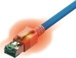 SACON Easylan CS1OBADAD0100 RJ45 Hálózati kábel, patchkábel CAT 6A S/FTP 10 m Kék LED-del 1 db (442623, 010) (442623,010)