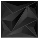 ANRO Wall - Iceberg Jéghegy 3D műanyag falburkolat, 50 x 50 cm - fekete falpanel (DT11137 Black)