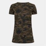Brave Soul Дамска тениска Brave Soul Womens Camo Crew Neck T-shirt - Camo Print