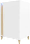  Szekrény Livseri 100 (Fehér + Fényes fehér + Világos fa)