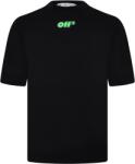 OFF WHITE Тениска OFF WHITE Men's Skate Short-Sleeve T-Shirt - Black/Green Flu