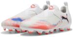 PUMA Юношески футболни бутонки Puma Future 8 Match Laceless Juniors Firm Ground Football Boots - White/Black/Red