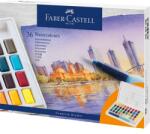 Faber-Castell Vízfesték készlet 36db-os Faber-Castell 169736 Akvarell festékkészlet, tál, keverőpalettával, víztartályos ecsettel (FC169736)