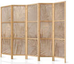Fabulo 5 részes fa paraván - Arany pálmák
