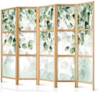 Fabulo 5 részes fa paraván - Zöld levelek