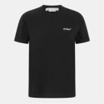 OFF WHITE Тениска OFF WHITE Men's Helvetica Logo Short Sleeve Typography T-Shirt - Black/White