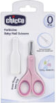 Chicco Rózsaszín Színben Bébi Körömvágó Olló 0 Éves Kortól - 1 db