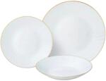 Kinghoff Set farfurii 18 piese, alb cu detalii aurii Kinghoff KH1876 Serviciu de masa