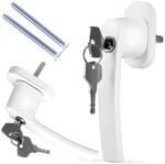 Retoo Zárható ablakkilincs, 2 db kulccsal + rögzítőeszközökkel, RT (O463)